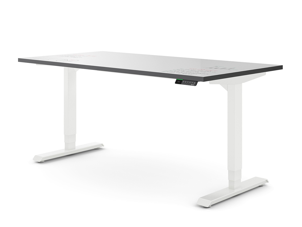 höhenvestellbarer Whiteboard Tisch