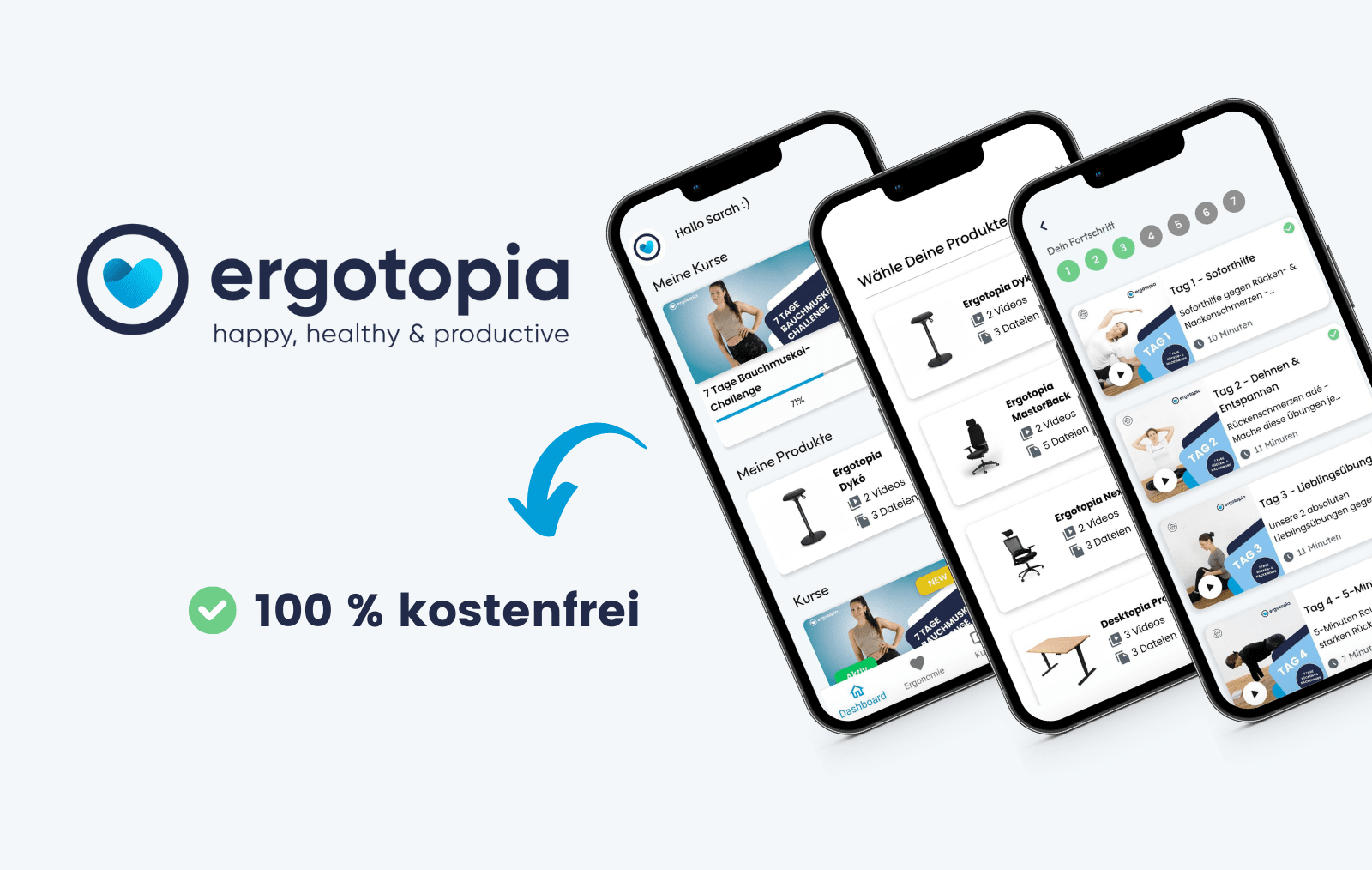 Die kostenlose Ergotopia App
