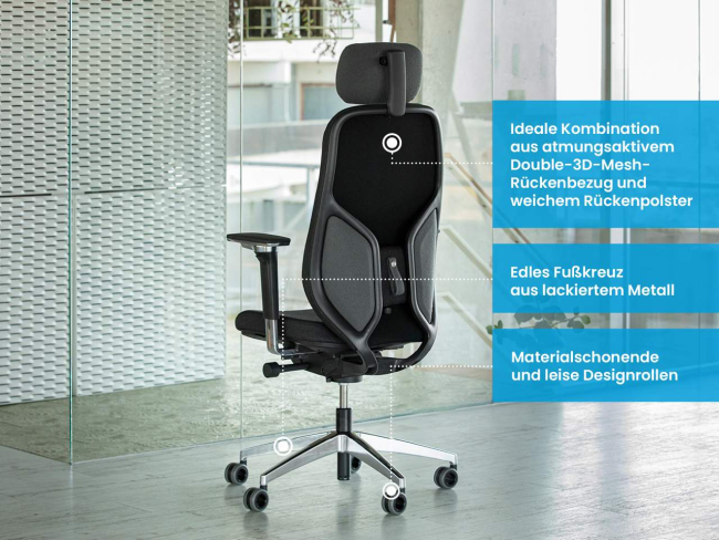Ergotopia MasterBack Executive: Ergonomischer Sitzkomfort der Spitzenklasse - 9