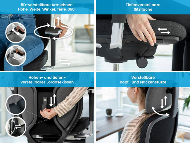 Ergotopia MasterBack Executive: Ergonomischer Sitzkomfort der Spitzenklasse - 5