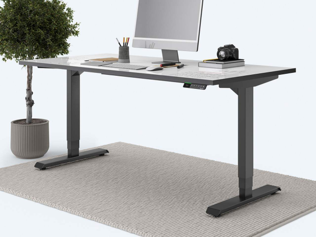Höhenverstellbarer Schreibtisch Weiß WEWE von LHL im LHL online