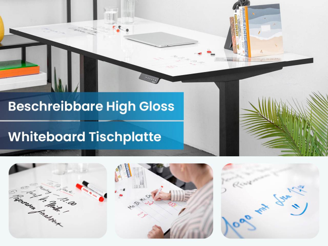 Desktopia Draw - Höhenverstellbarer Whiteboard Tisch - 2