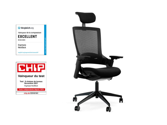 44€ sur Fauteuil de bureau, chaise gaming réglable pivotant, avec coussin  et appui-tête, charge max 110kg, noir et rouge - Achat & prix