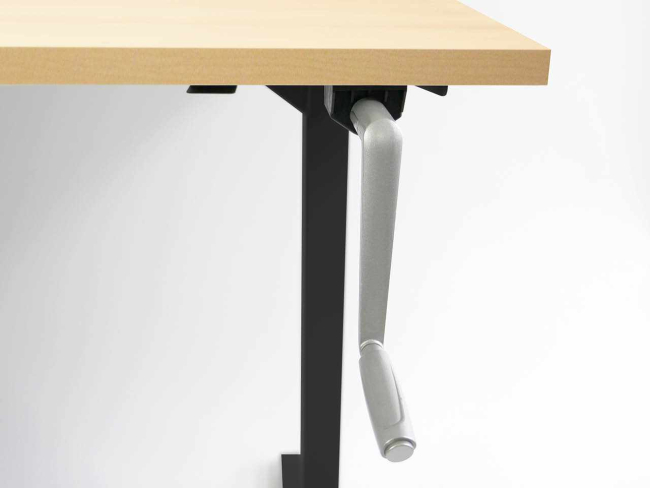 Desktopia Budget - Höhenverstellbarer Schreibtisch mit Kurbel - 2