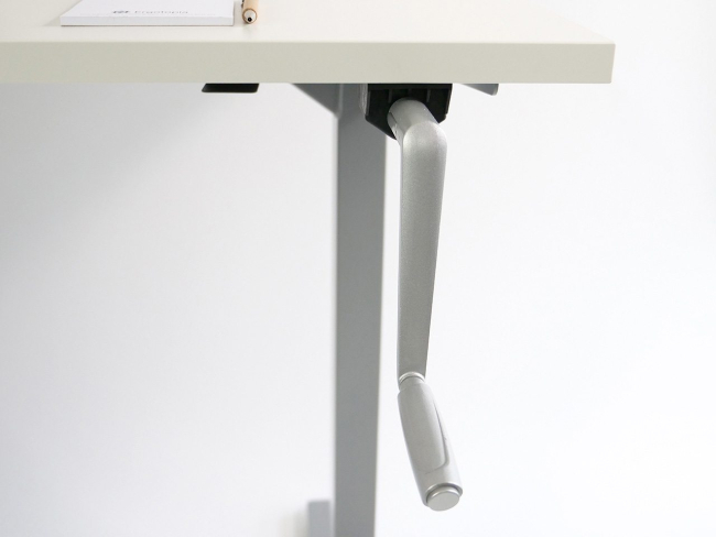 Desktopia Budget - Höhenverstellbarer Schreibtisch mit Kurbel - 5