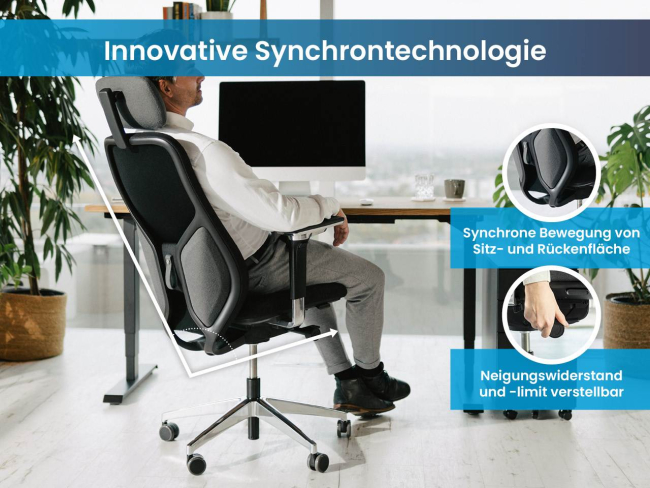 Ergotopia MasterBack Executive: Ergonomischer Sitzkomfort der Spitzenklasse - 3